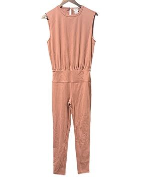 NWOT Le Lis Jumpsuit Mauve Dusty Rose Pink Unitard Sleeveless Women’s Sz M